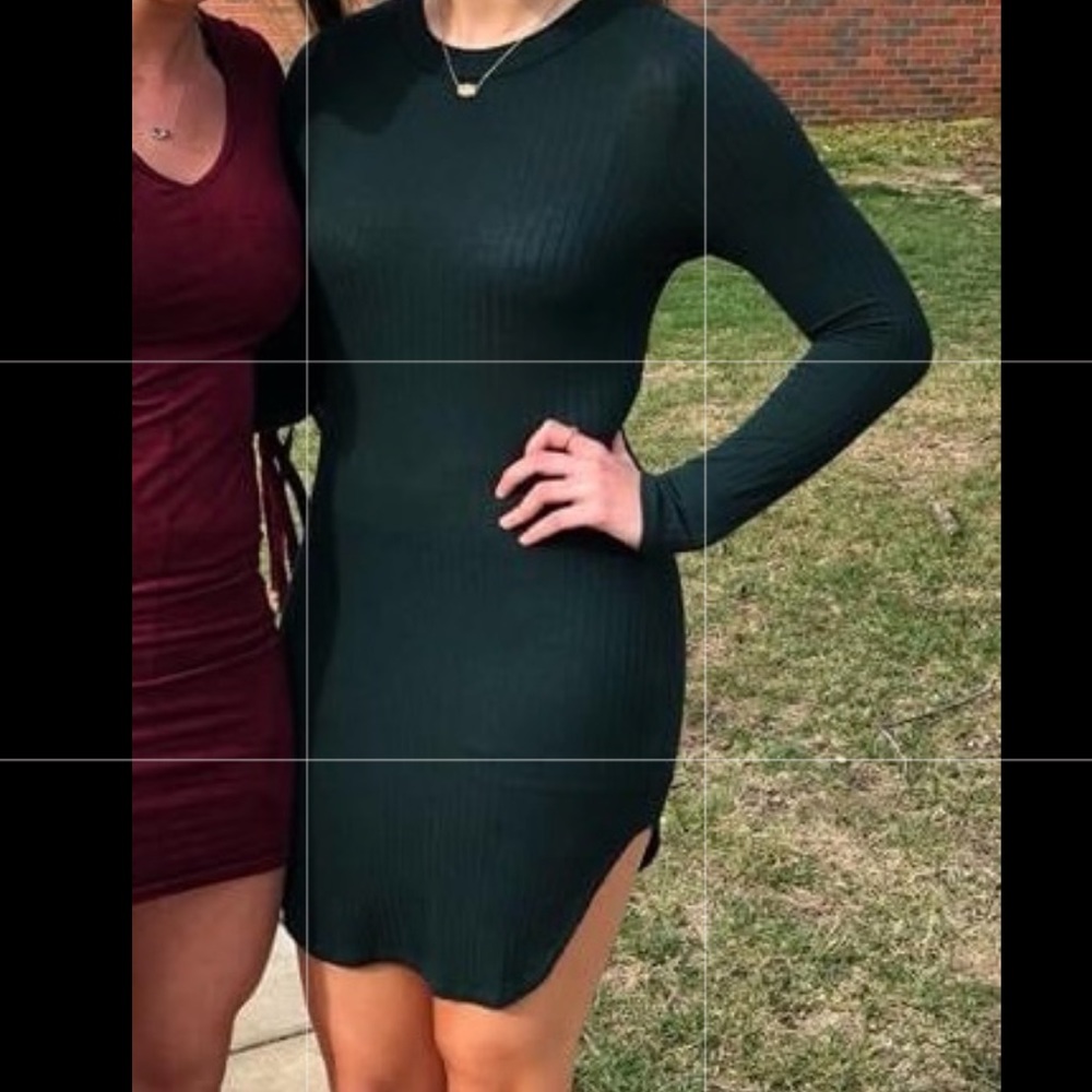 Forest Green Bodycon Dress